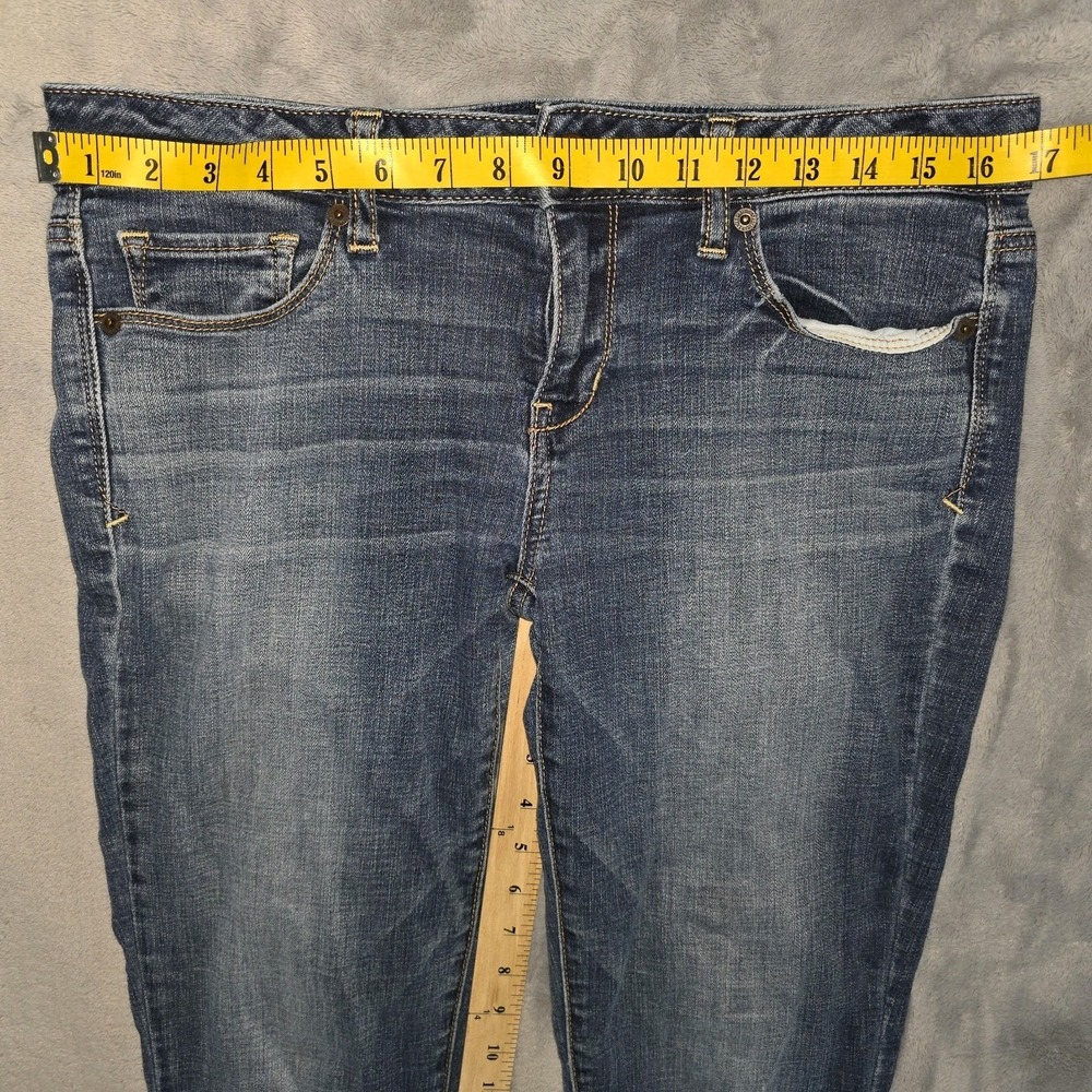 American Eagle Skinny Kick Jeans Womens 10 Blue Super Stretch - Picture 12 of 16